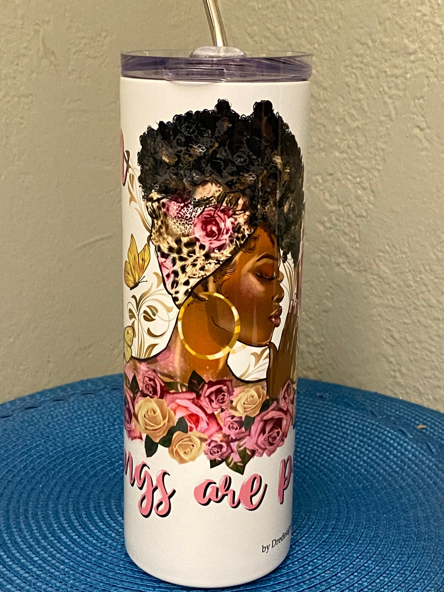 With God all things possible tumbler