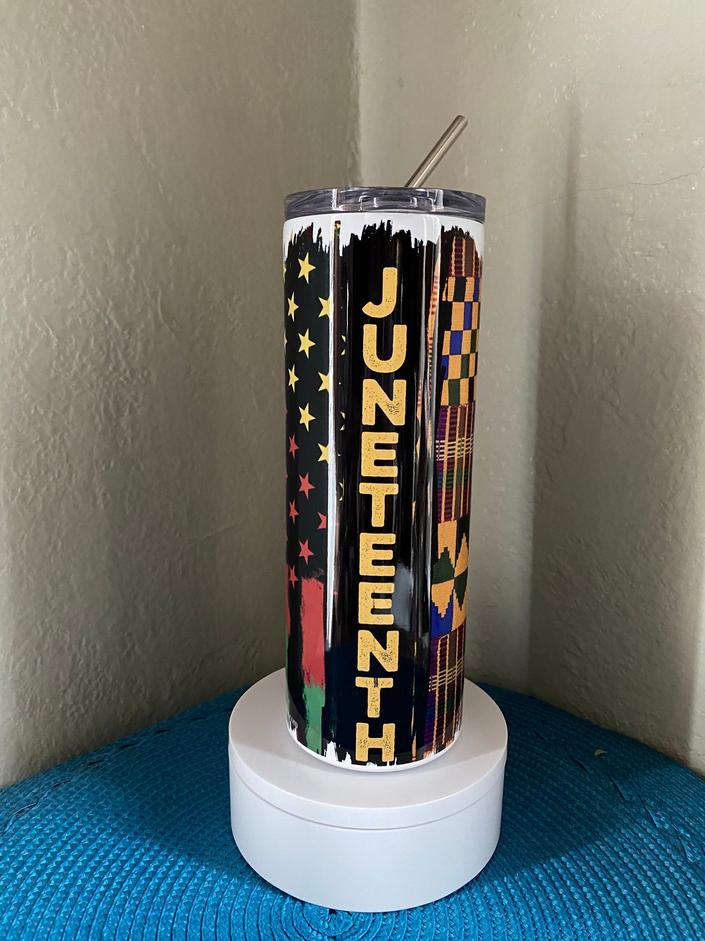 Juneteenth Black Man Woman tumbler